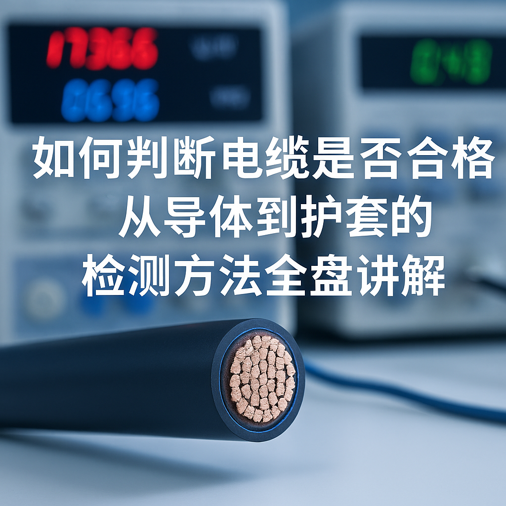 如何判断电缆是否合格？从导体到护套的检测方法全盘讲解