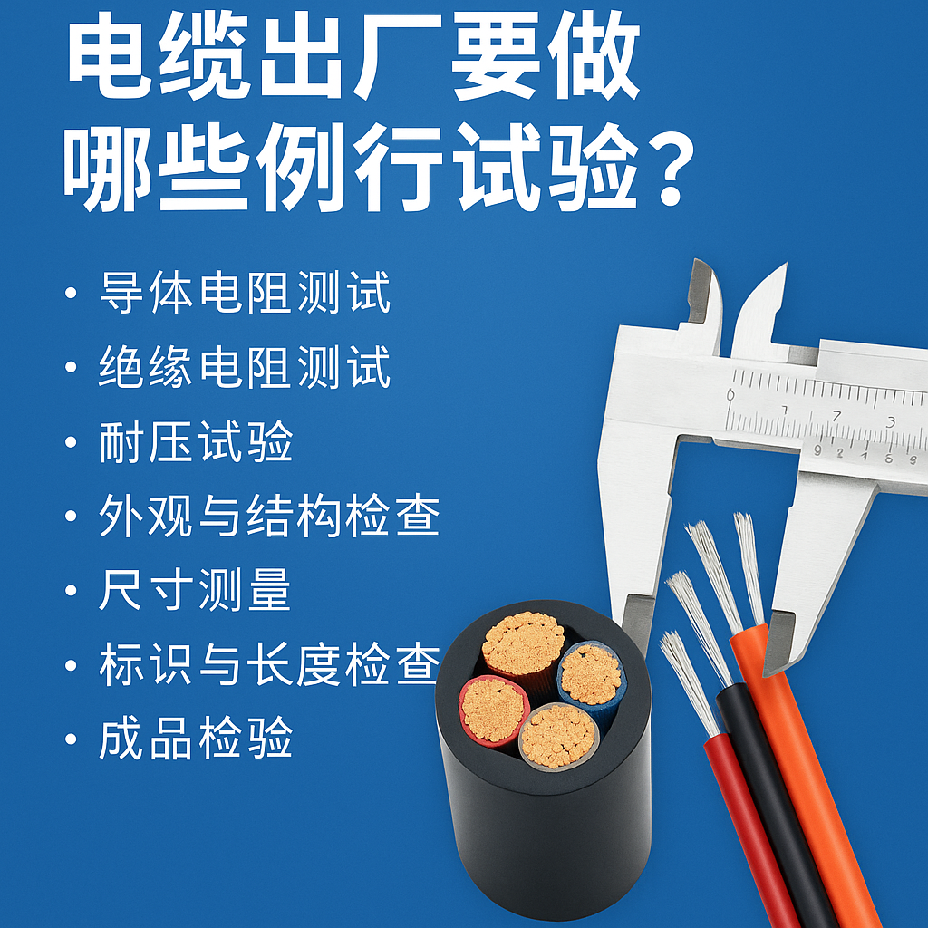 电缆出厂要做哪些例行试验？一文讲清最关键的7项检测