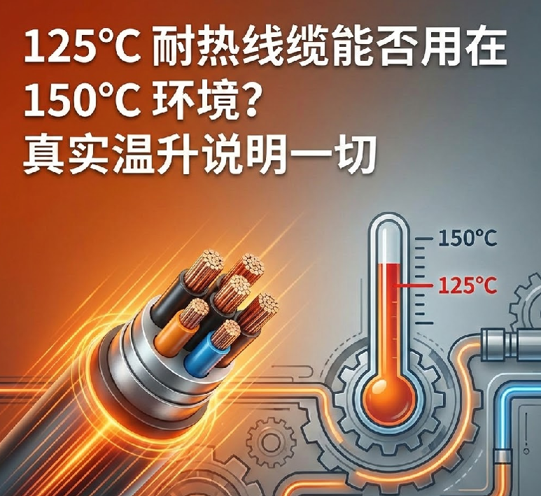 125℃ 耐热线缆能否用在 150℃ 环境？真实温升说明一切